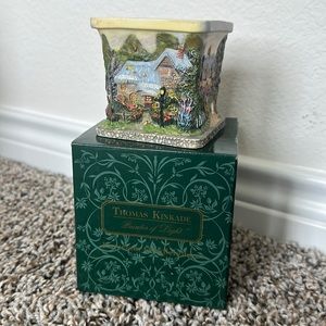 Vintage Thomas Kinkade Porcelain Candleholder